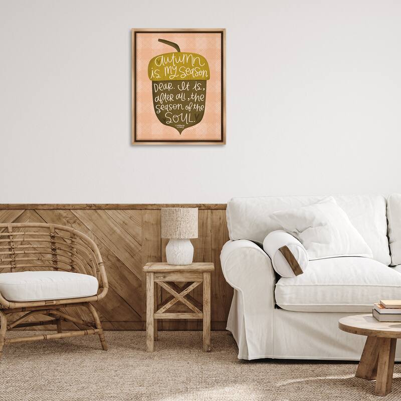 Stupell Autumn Season Of My Soul Framed Floater Canvas Wall Art Design By Mandy Ford Art + Illustration