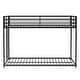preview thumbnail 13 of 11, Full over Full Metal Bunk Bed with Strong Construction for Home