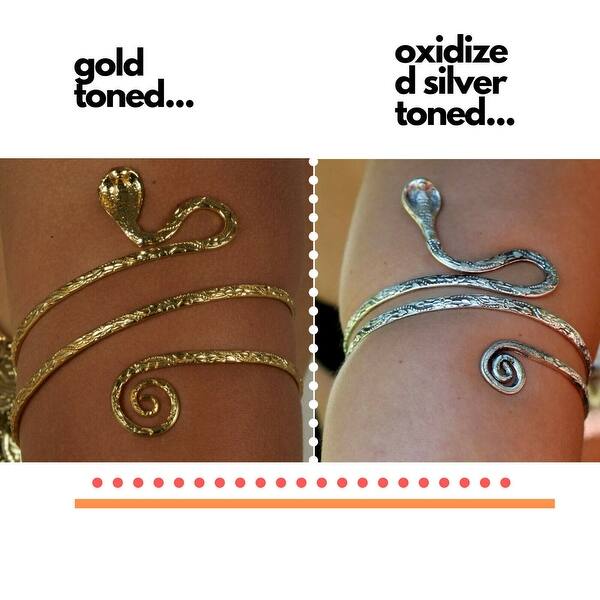 Upper Arm Metal Bracelet Snake Saped Armband Armlet Anklet Upper Arm Metal Bracelet Snake