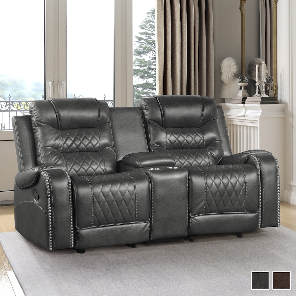 Lenci Double Glider Reclining Loveseat