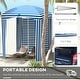 preview thumbnail 6 of 20, 5.8' x 5.8' Cabana Umbrella with Walls,Vents,Carry Bag,Beach Umbrella