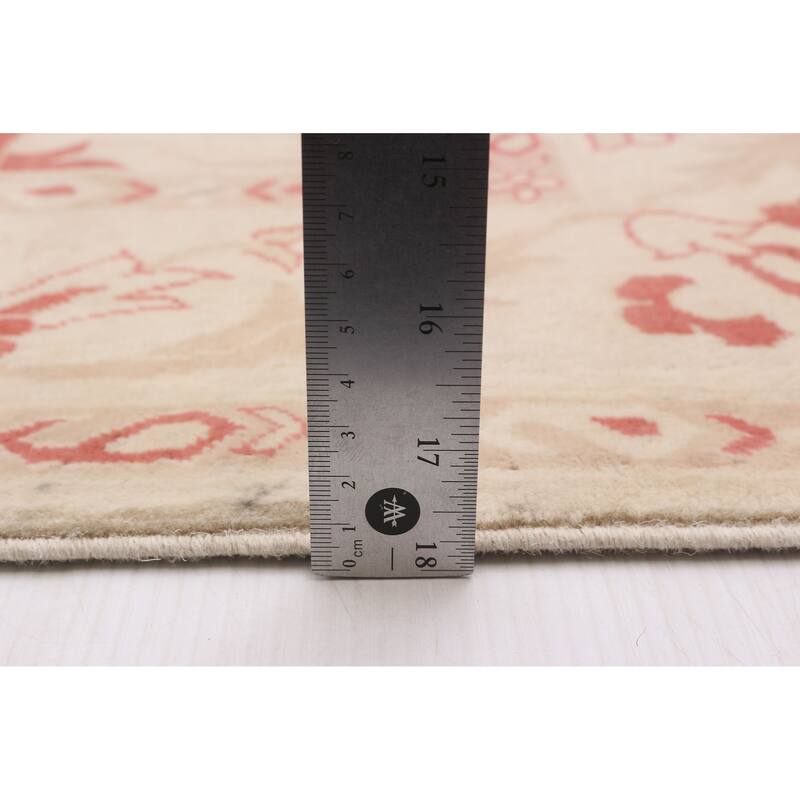 ECARPETGALLERY Hand-knotted Peshawar Finest Cream Wool Rug - 3'4 x 4'9