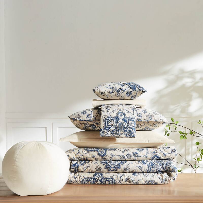 Persia 7-Piece Oversized Quilt Bedding Set