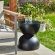 preview thumbnail 13 of 58, Glitzhome 18"H Modern MGO Faux Terrazzo Planter Stand Garden Stool