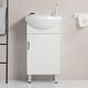 preview thumbnail 3 of 23, 18-inch mini bathroom cabinet with ceramic sink