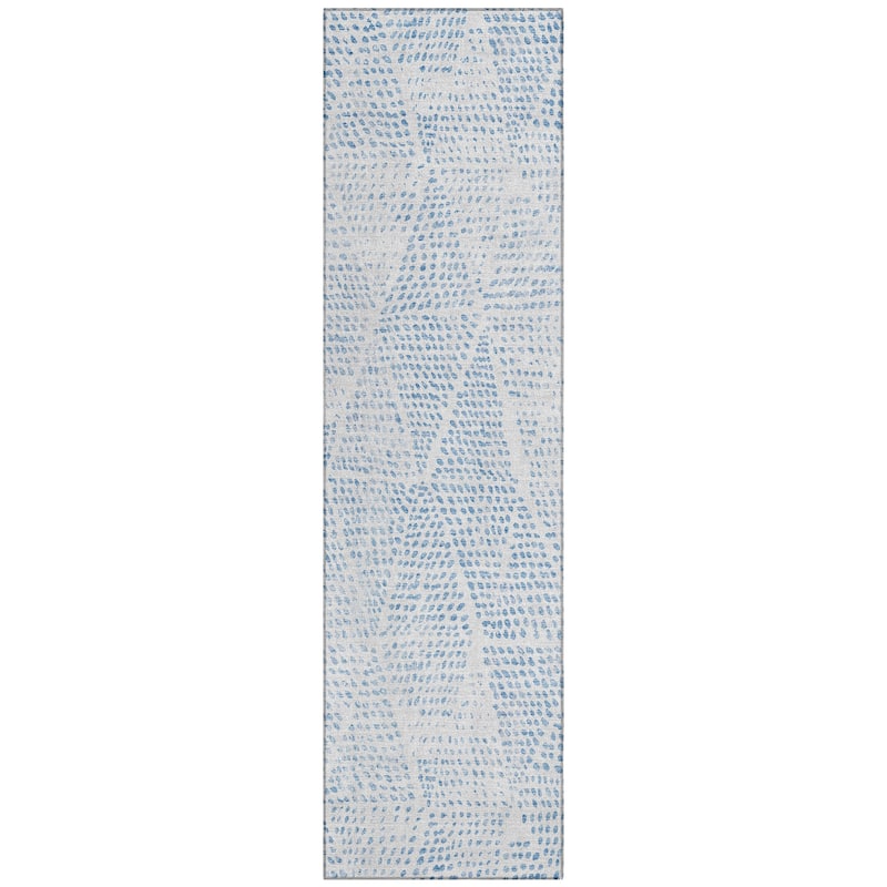 Machine Washable Indoor/ Outdoor Chantille Modern Diamonds Rug