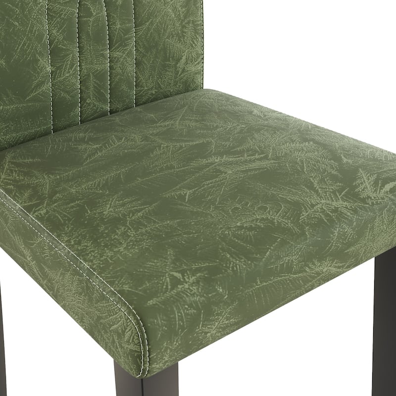 VECELO Upholstered Dining Chairs Set of 6 Modern Fabric and High Back & Solid Wood Legs, Parson Dining Chairs (Set of 6)