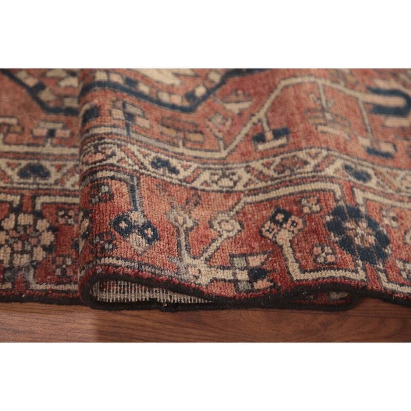 Geometric Bakhtiari Persian Antique Area Rug Wool Carpet - 4'1"x 6'6"