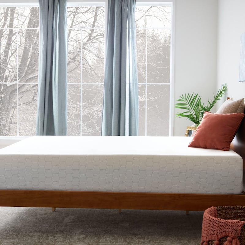 Linenspa Cooling Gel Memory Foam Mattress with Green Tea Infusion - 6, 8, 10, 12 Inch