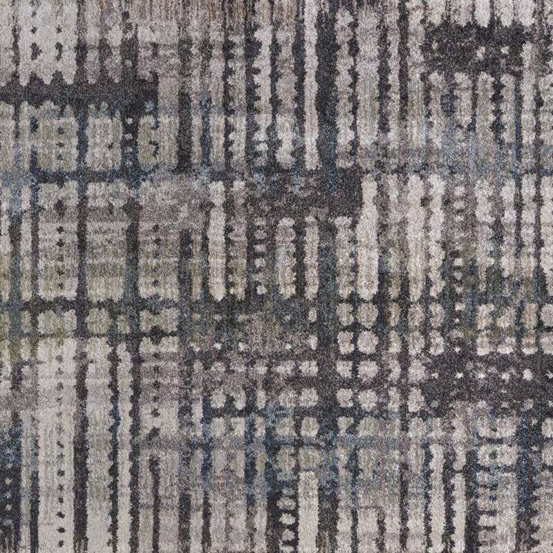 HomeRoots Abstract Industrial Rectangle Area Rug