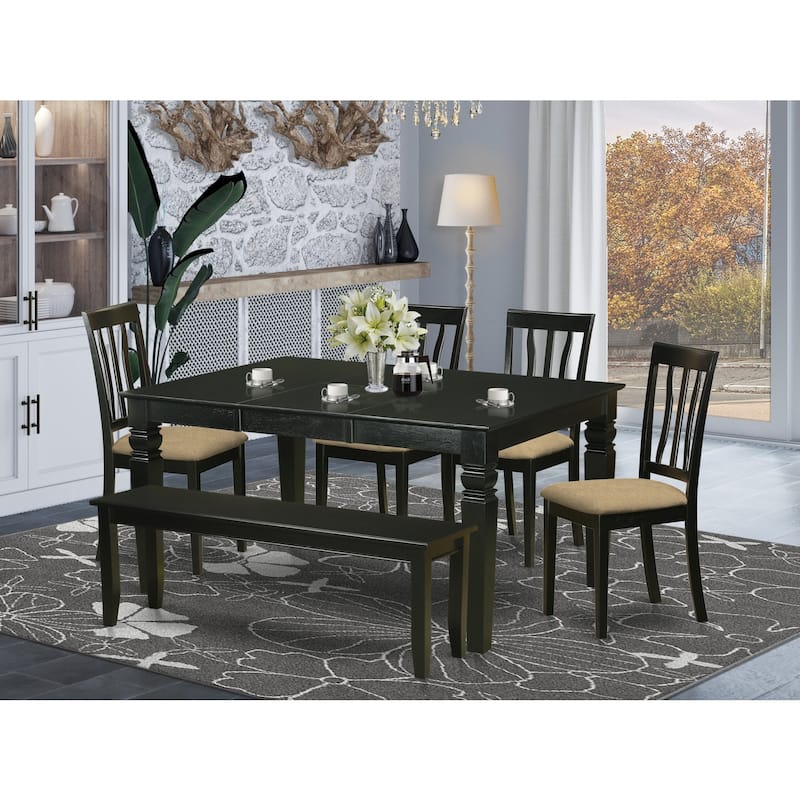 Dinette Table Set with Chairs - Kitchen Dining Room Table 7 Piece Set
