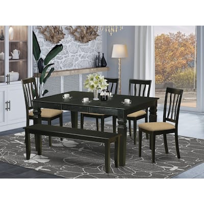 Dinette Table Set with Chairs - Kitchen Dining Room Table 7 Piece Set