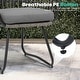 preview thumbnail 9 of 24, VredHom 11PC Outdoor Patio Aluminum X-Frame Dining Set Table with Rattan Chairs