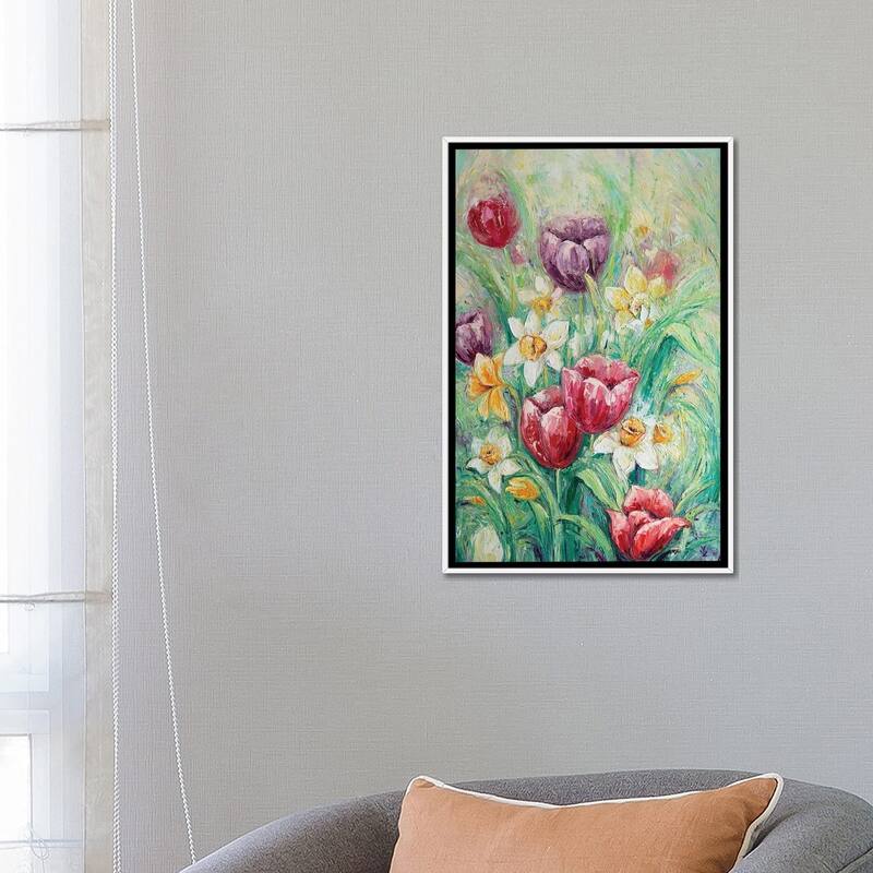 iCanvas "Spring Flowers" by Vlada Koval Framed Canvas Print