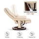 preview thumbnail 30 of 29, MCombo Swivel Recliner with Ottoman, Vibration Massage Lumbar Pillow