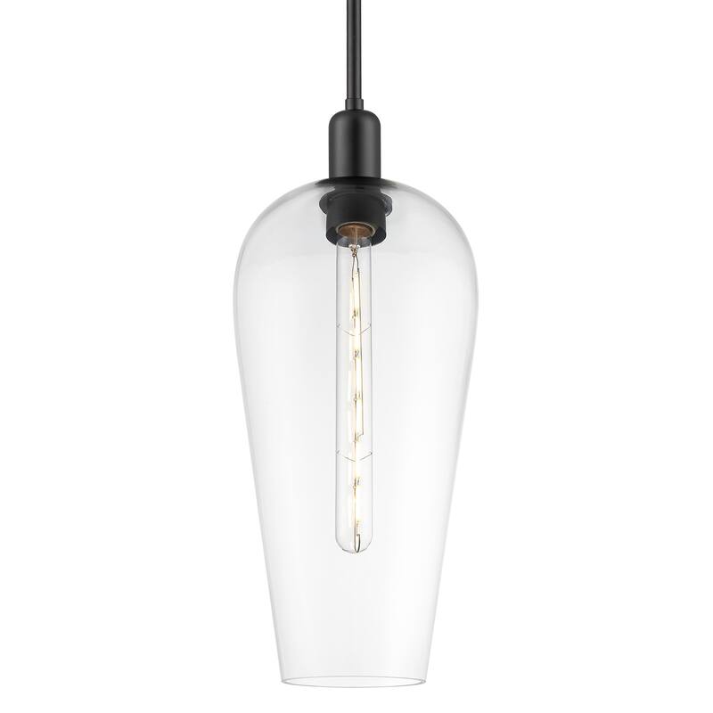 Innovations Lighting 716-1S-G456-8CL Chelsea 8" Wide Mini Pendant with - Matte Black