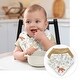 preview thumbnail 5 of 4, Woodland Animal Toile 7-piece Newborn Baby Layette Set - Blue Grey Green and Brown Gender Neutral Forest Animals Bear Deer Fox