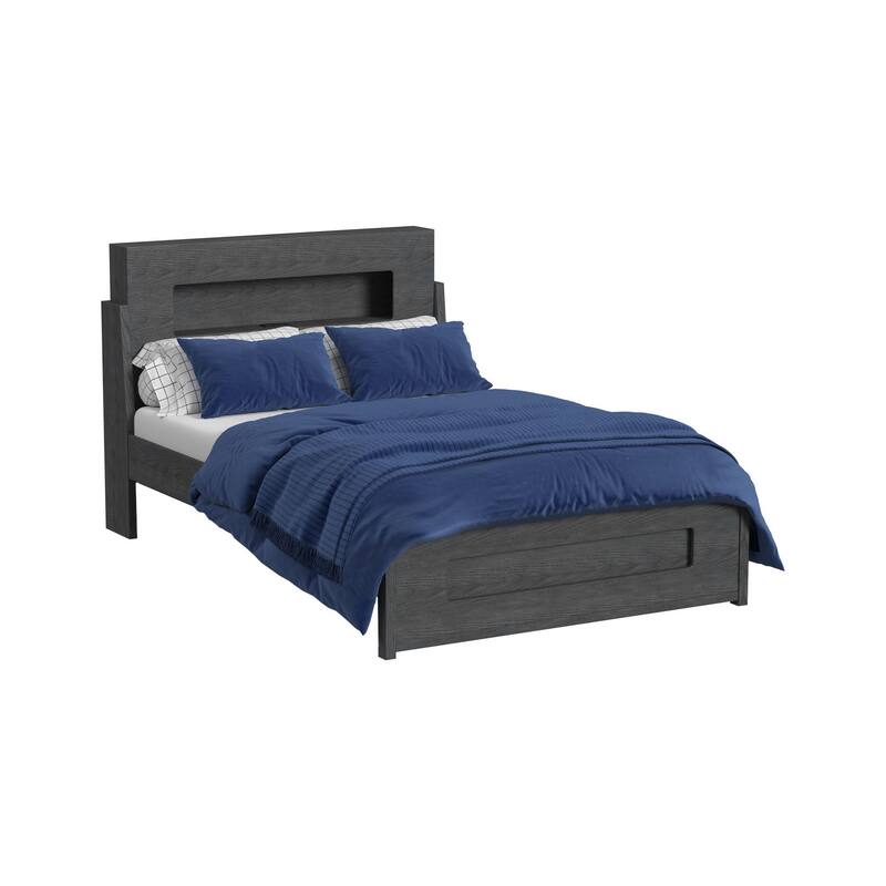 Darby Complete Platform Bed - Full - Midnight Blue Finish