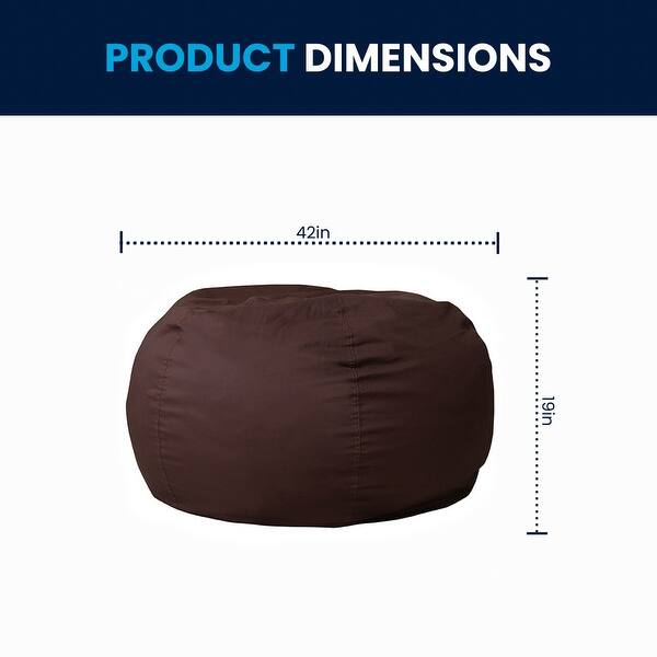 dimension image slide 7 of 22, Oversized Refillable Bean Bag Chair for Kids and Adults