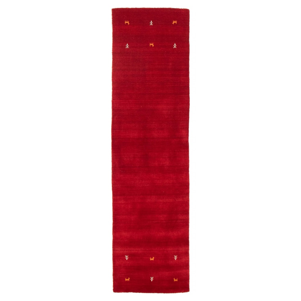 Kashkuli Gabbeh Red Rug 2'7" x 9'10" - 2'7 x 9'10