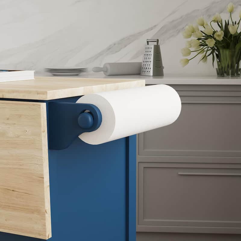 Homestyles Mobile Kitchen Island Cart with Wood Top and Dropleaf Breakfast Bar