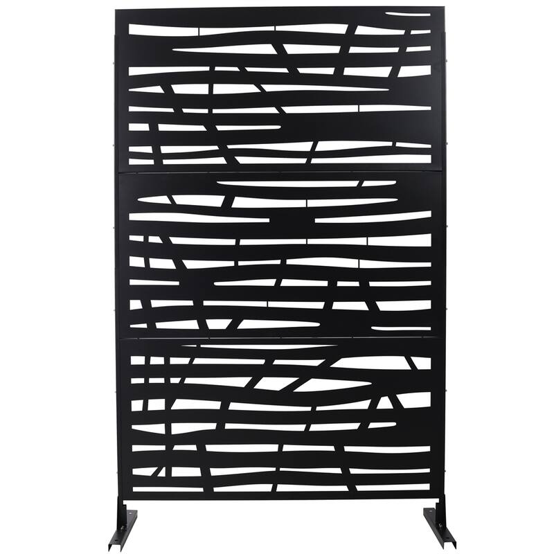 Outdoor & Indoor Privacy Screen Metal Privacy Screen 76" H×48" W