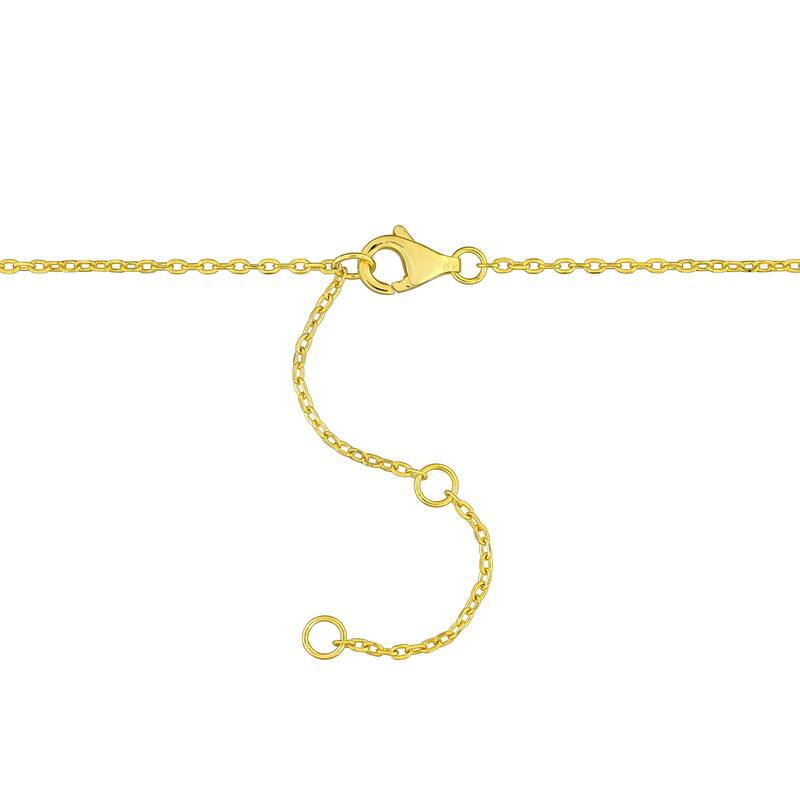 Miadora 1 1/5ct TGW Peridot Bead Chain Bracelet in Yellow Silver-725+2 in