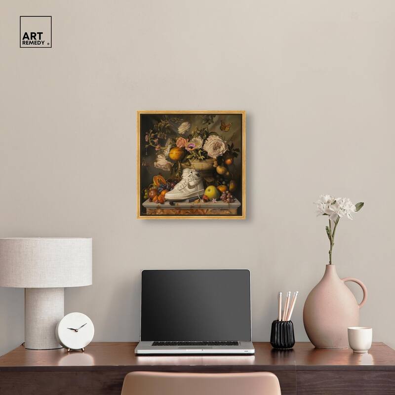 Classical Still Life Sneaker Canvas by Art Remedy