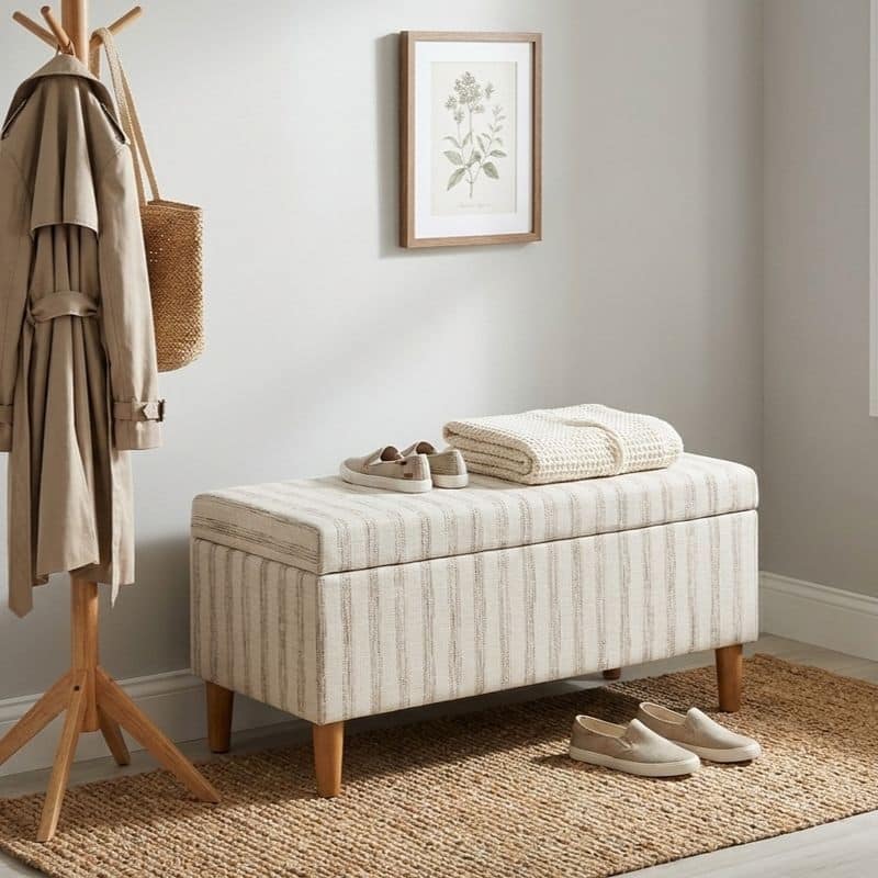 Option Gray and Cream Stripe