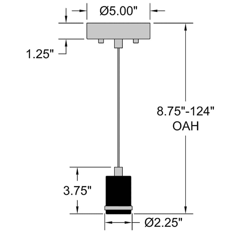Access Lighting Port Nine Stark LED Pendant - Clear Frosted - Dedicated LED