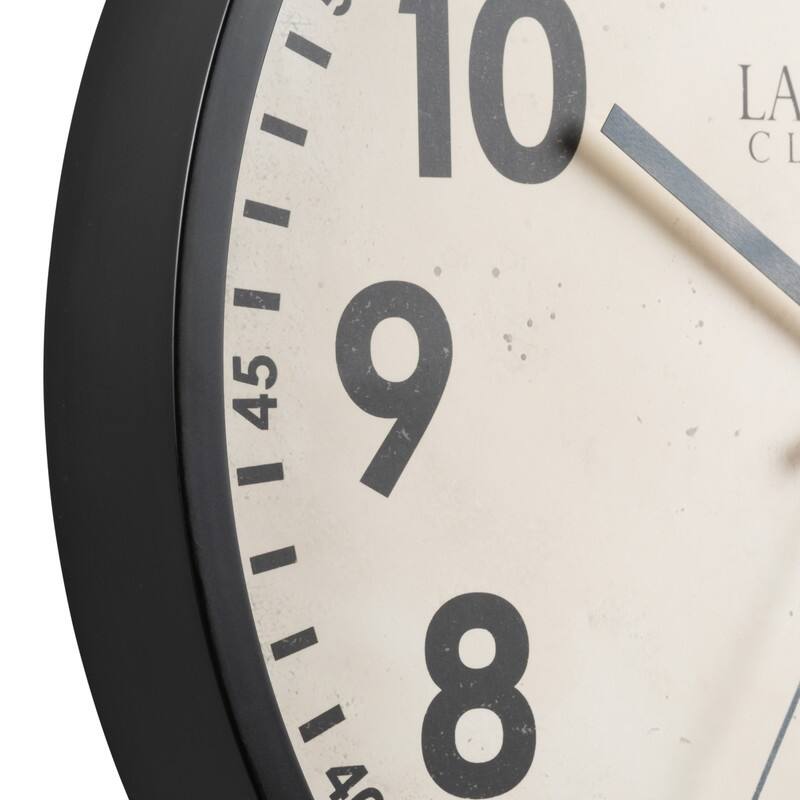La Crosse Clock 404-3036B 14-Inch Ellis Quartz Analog Wall Clock