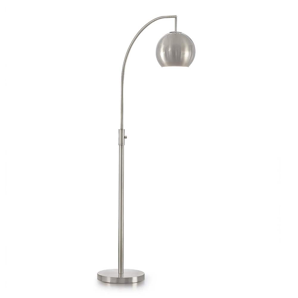 Metro 68"H Metal Globe One Light LED Dimmable Floor Lamp with LED Vintage Bulb