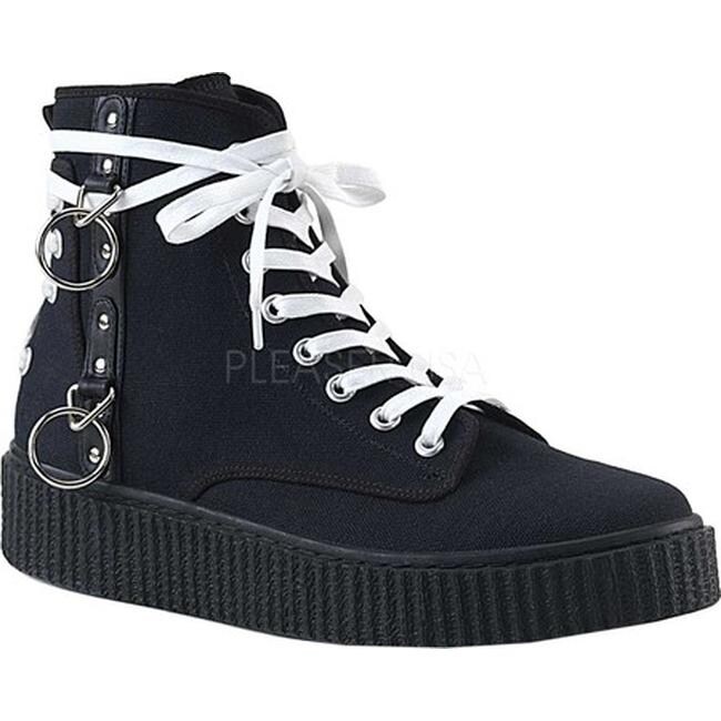 black canvas high tops