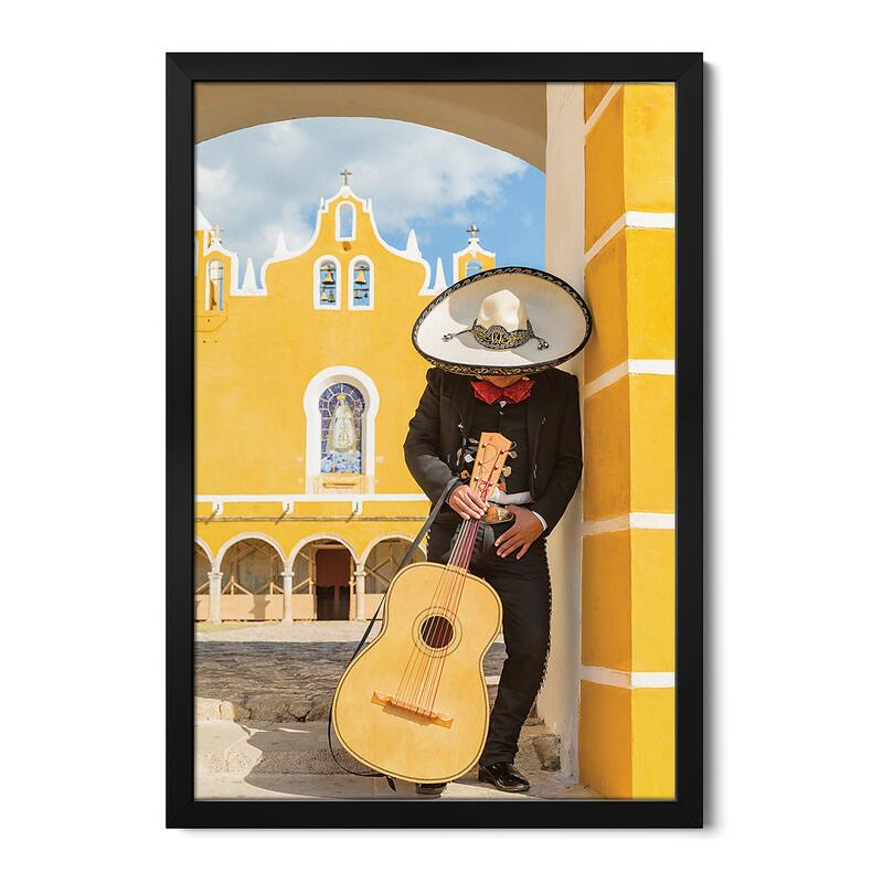 Mexican Mariachi Premium Framed Poster by Matteo Colombo - Black - 24x32x1