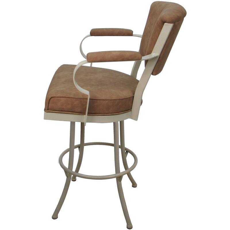Miami Extra Tall 34" Spectator Metal Bar Stool on Noam Base - 34" Seat Height
