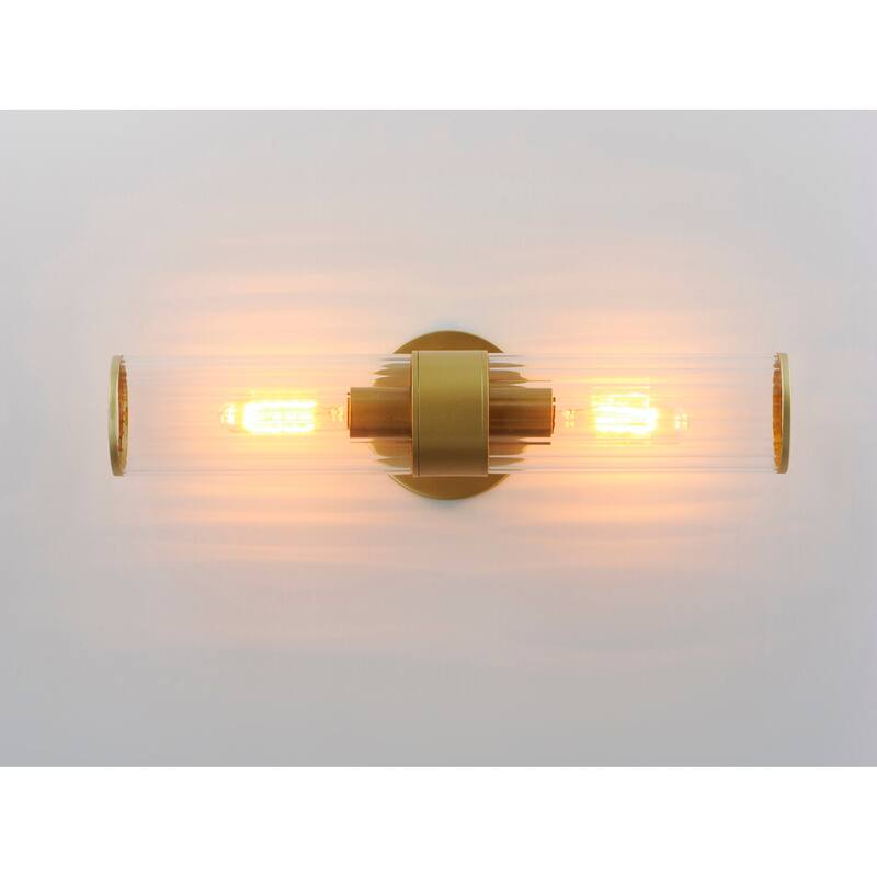 Crosby 2-Light Wall Sconce - Satin Brass
