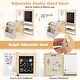 preview thumbnail 11 of 21, Costway Kids Art Center Wooden Table Bench Set Adjustable Double-Sided - See Details