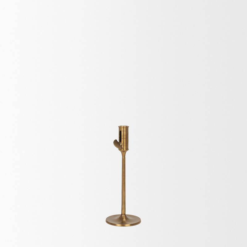 Chantria Large Solid Natural Brass Adjustable Taper Candle Holder