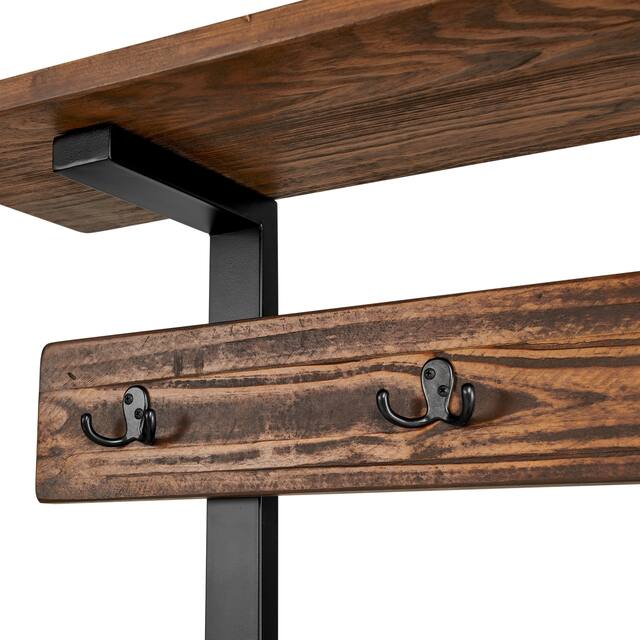 Carbon Loft Lawrence Entryway Hall Tree with Bench and Coat Hooks