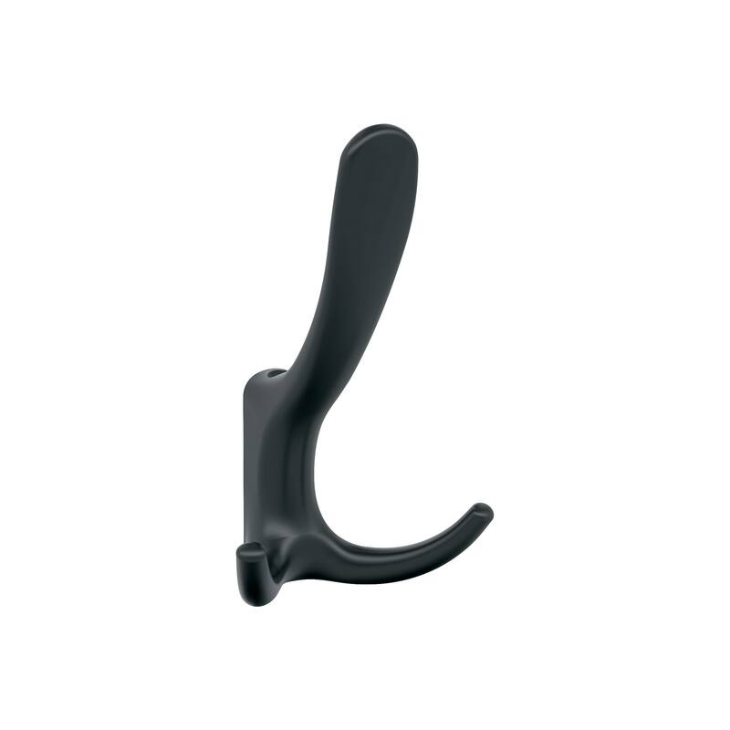 Amerock Finesse Triple Prong Decorative Wall Hook - Matte Black