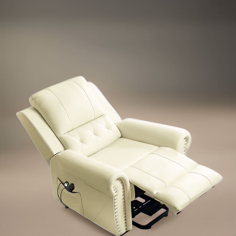 Luxury Air Leather Power Lift Recliner Chair with Heat & Massage – Perfect for Elderly Assistance