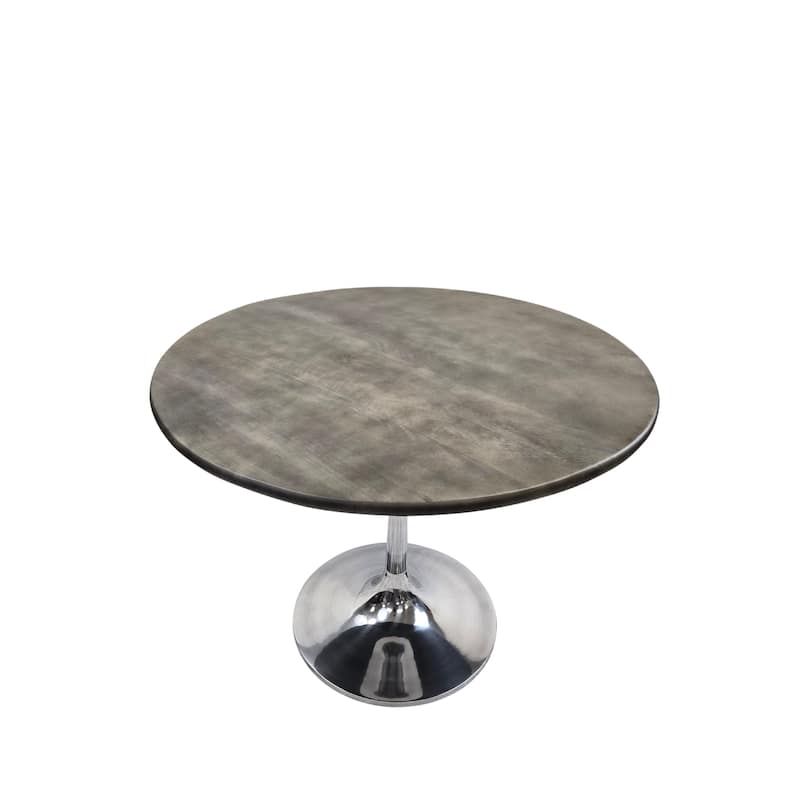 Carolina Living Alden Wood Top 40" Round Dining Table - Fog Gray - 40"