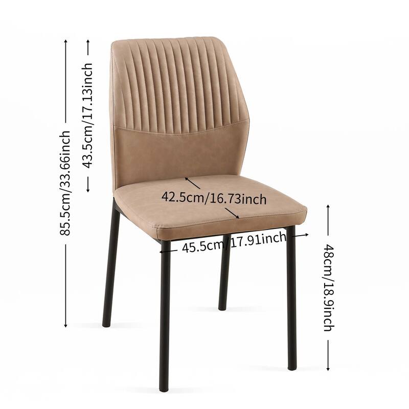 PU Leather Dining Chairs Set of 4
