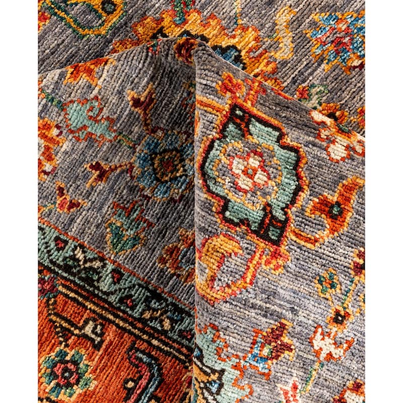 Serapi One-of-a-Kind Hand-Knotted Area Rug - Gray - 4' 3" x 5' 11"