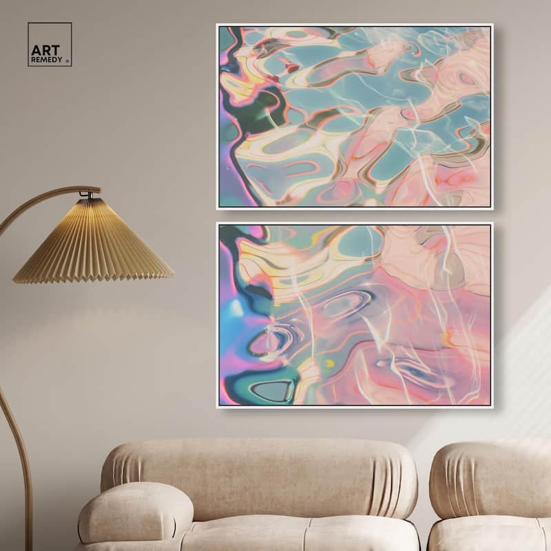 Metallic Drift I Canvas Set of 2 by Art Remedy