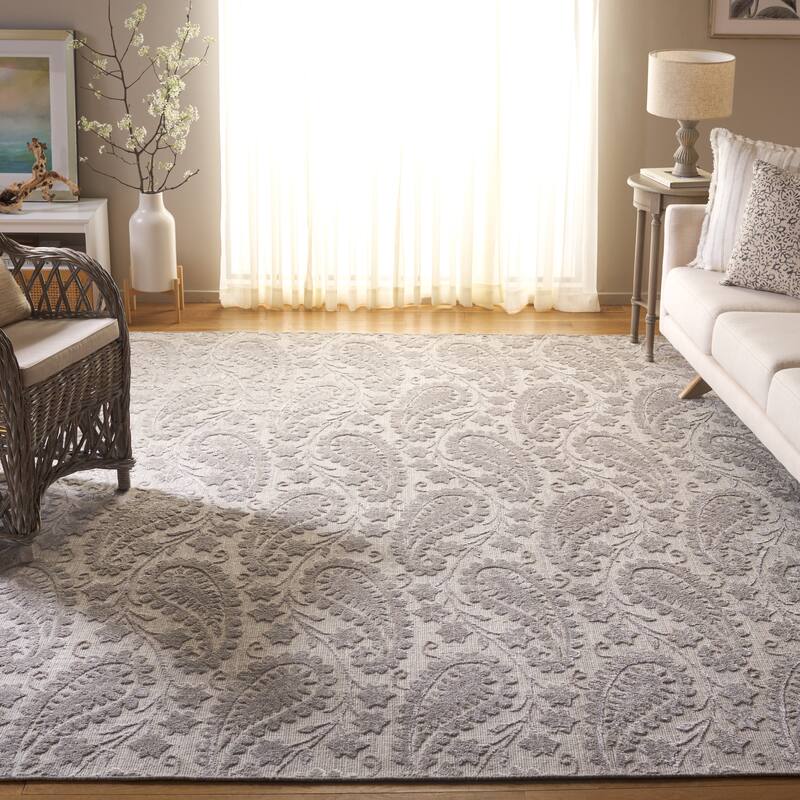 SAFAVIEH Handmade Mirage Susie Paisley Modern Abstract Viscose Rug