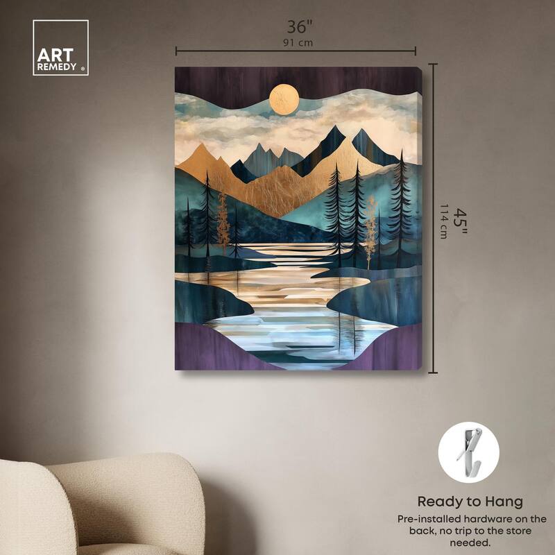 Secrets of the Lake III Canvas by Art Remedy, Gallery Wrapped