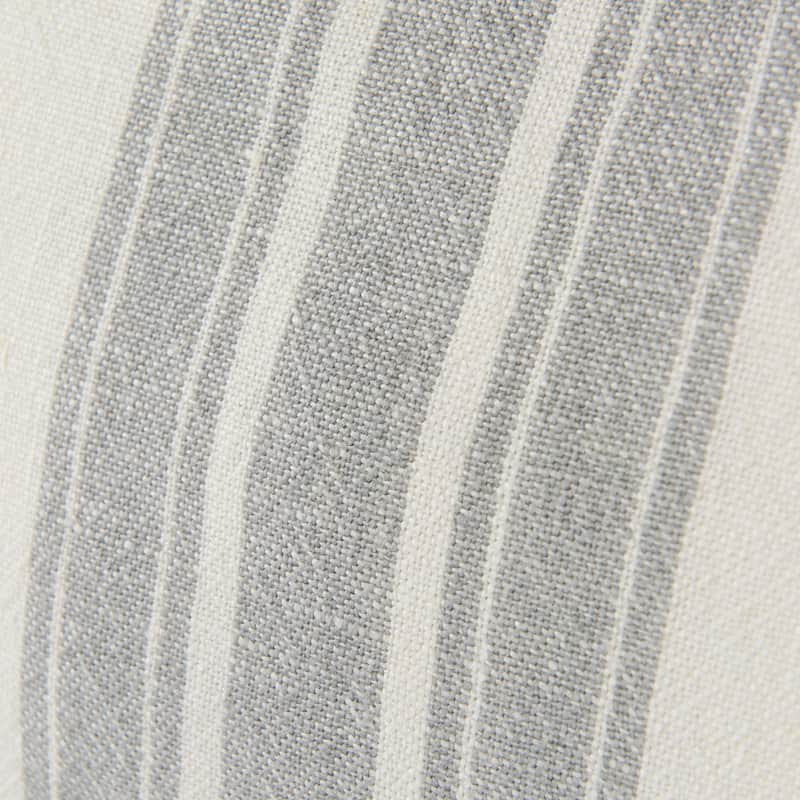 Patrice Cream w/ Gray Stripes Decorative Pillow Cover