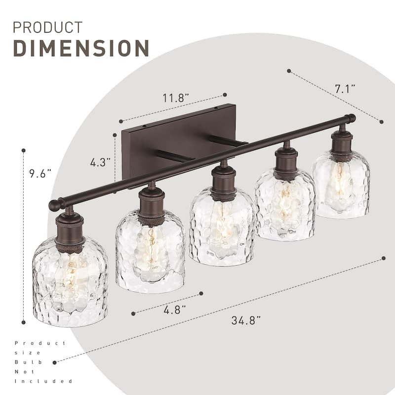 3-Light Fixtures for Bathroom Above Mirror