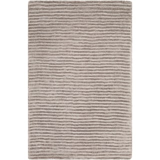 Elle Handmade Striped Solid Viscose Area Rug